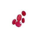 Natural Red Ruby Gemstone Certified 5.00 - 5.50Cts Oval Shape. 