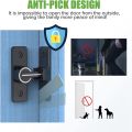 NAMUNY Barn Door Lock Hardware, 90 Degree Heavy Duty Gate Latches Flip Latch Safety Door Bolt Latch Lock 2 Pack. 