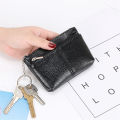 Small size Women wallet Versatile Coin compartment Keychain feature Mini purse Fashionable PU leather for Daily use Travel accessory Gift option Essential item Suitable for all ages. 