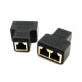 RJ45 Port Network Cable Splitter Extender Plug Adapter Split Into Two Splitter Podazz. 