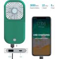 OYPFXMI Portable Fan Mini Necklace Fan USB Rechargeable Handheld Fan Foldable Personal Cooling Fan Air Cooler 3 Speeds Setting. 