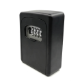 NCANRUI Wall Mount Key Lock Box,4 Position Outdoor Combination Lock Box, House Keys, Key Safe Secure Storage Lock Box,Black. 