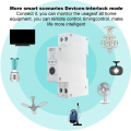 CGearuppt Tuya ZigBee Smart Circuit Breaker with Reclosing Timer Energy Meter KWH Monitor Overload Protect for Zigbee. 