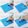Durable Flexible Template Drawing Tools 3D Pen Mat 3D Printing Mat 3D Pen Stencils Silicone Pad. 