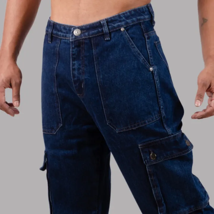 Wraon%20Dark%20Blue%20Solid%20Premium%20Denim%20Cargo%20Jeans%20Pant%20For%20Men%20-%20Fashion%20%7C%20Pants%20For%20Men%20%7C%20Men's%20Wear%20%7C%20Cargo%20Pants%20%7C%20-%20Image%205