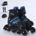 Adjustable Skate Shoes Flashing Light Up Roller Skate 4 Rubber Wheels Skate Shoes Set. 