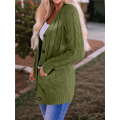 Women's knitted jacket Green 4XL. 