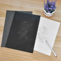 Reusable Image Paper Tracing Paper Carbonless Copy Paper One-side Drawing Graphite Carbon Paper Reusable Reusable Black Blue Transfer Tracing Painting Paper Transfer Tracing Painting. 