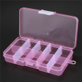 (GGBR) Pack of 12Pcs Plastic Jewelry Box Organizer Storage Container with Adjustable Dividers 15 Grids. 