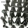 DISICHEN 【2025 Version】 24-48Pcs/Set Pastry Nozzle Stainless Steel Icing Piping Nozzles DIY Cake Fondant Cream Decorating Supplies Kitchen Bakery Tools. 