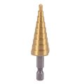 NAMUNY 6 pcs HSS Titanium Step Drill Bit Set & 2 pcs Automatic Center Punch. 