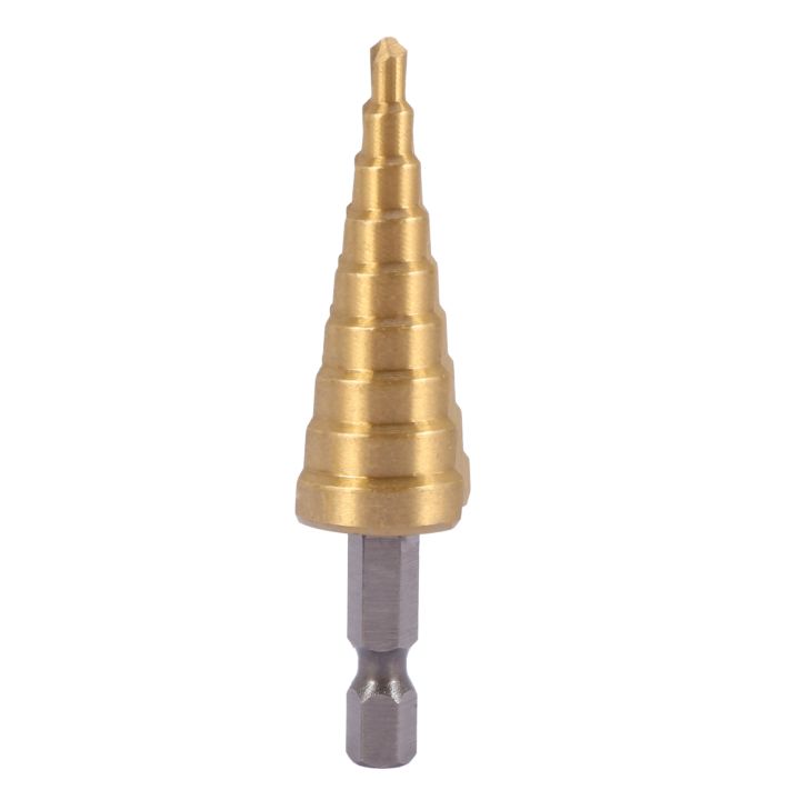 NAMUNY%206%20pcs%20HSS%20Titanium%20Step%20Drill%20Bit%20Set%20&%202%20pcs%20Automatic%20Center%20Punch%20-%20Image%202