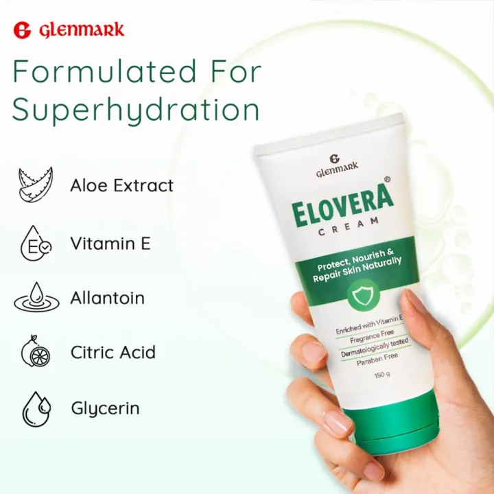 Elovera%20Moisturizing%20Cream%20150g%20%20Aloe%20Vera%20and%20Vitamin%20E%20%20Paraben%20Fragrance%20free%20-%20Image%203