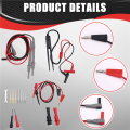 Multimeter Test Leads Kit Replaceable Multimeter Test Probe Wire Professional Electrical Testing Set. 