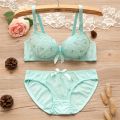 WENYAN teenage underwear young teens in lingerie young girls bras and panties sets kids bra small size 12/14/15 year old clothing child. 