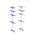 New Three Layers Clothes Drying Stand Rack Heavy Duty Double Pole Foldable Cloth Dryer Clothes Drying Stand (Color May Vary). 