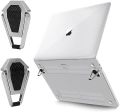 ( Set of 2 pc ) Aluminum Portable Invisible Laptop Stand | Mini Aluminum Cooling Pad , Lightweight Laptop Desk Stand for MacBook , Lenovo , Dell , HP & Other Laptops. 