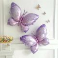 Photography Prop Purple Butterfly Aluminum Foil Balloon Newest Birthday Party Decoration Globo Wedding Helium Balloon. 