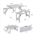 Portable Aluminum Picnic Table. 