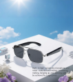 Smart Bluetooth Audio Sunglasses – New Black | Voice Assistant, Open-Ear Speakers, UV Protection, Hands-Free Control Glasses - Ojustore. 