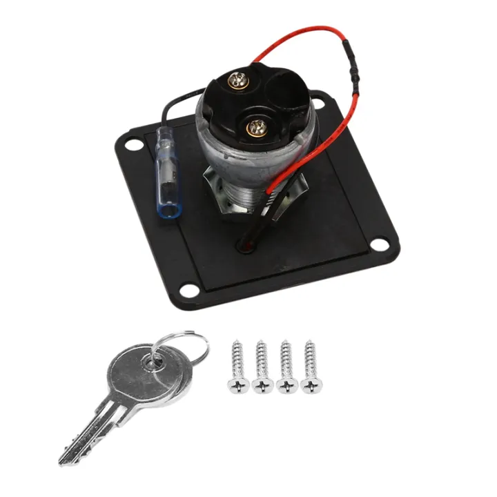 OUMERY%202X%20Universal%2012V%20Car%20Boat%20Motorcycle%20Ignition%20Key%20Ignition%20Switch%20Panel%202Position%20with%204%20Keys%20-%20Image%203