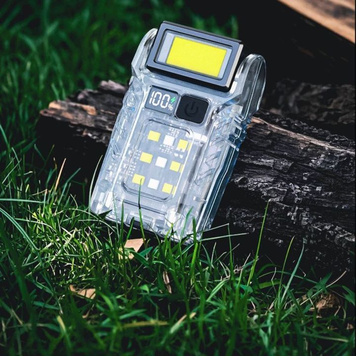 Multifunctional%20Type-C%20Rechargeable%20Fluoresce%20Flashlight%20Rotatable%20Head%20LED%20Display%20Camping%20Work%20Light%20Strong%20Light%20COB%20Hat%20Clip%20Light%20Night%20Running%20-%20Image%208