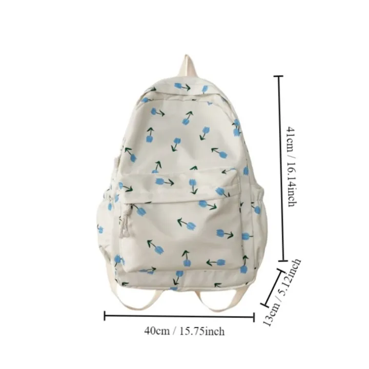 Fashion%20Large%20Capacity%20Women's%20Backpack%20Floral%20Pattern%20Waterproof%20School%20Bags%20Nylon%20Book%20Bag%20Students%20-%20Image%202
