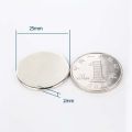 Neodymium Magnets Coin Magnet 25mm/2mm pack of 5 pcs. 