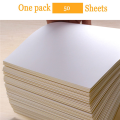 JAERBEE 100 Sheets A4 White Self Adhesive Waterproof Sticker Label Glossy Paper for Inkjet Printer Copier. 