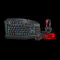 Redragon S101 Wired RGB Backlit Gaming Keyboard and Mouse, Gaming Mouse Pad, Gaming Headset Combo All in 1 PC Gamer Bundle for Windows PC – (Black). 