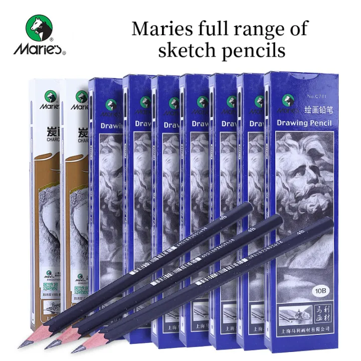 Charcoal%20soft/medium%203B%204B%20Mary%20drawing%20pencil%2012pcs/box%202H%20HB%20B%202B%205B%206B%207B%208B/hard/special%20soft%20pencil%20sketch%20stationery%20-%20Image%203