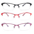 Metal Reduces Eye Strain Half Frame Myopia Glasses Prescription Eyeglasses Computer Goggles Short-sighted Eyewear. 