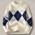 Men's Full Sleeves Knitted Design Sweater Tshirt  Men Plain Embroidery Knitting Fashion Formal & Casual Sweater For Men - Fashion. 
