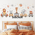 DISICHEN Cartoon Animals Wall Stickers for Children Kids Rooms Girls Boys Baby Room Decoration Wallpaper Elephant Panda Giraffe Luxury. 