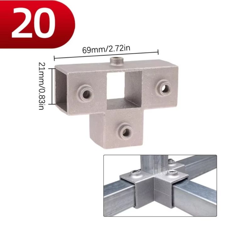 Rack%2020x20mm%20Square%20Tube%2030mmx30mm%2025x25mm%20Three-way%20Square%20Connector%20Accessories%20Fixed%20Pipe%20Clamp%20Pipe%20Fixed%20Joint%20Outer%20Diameter:%2020-21mm%20-%20Image%203