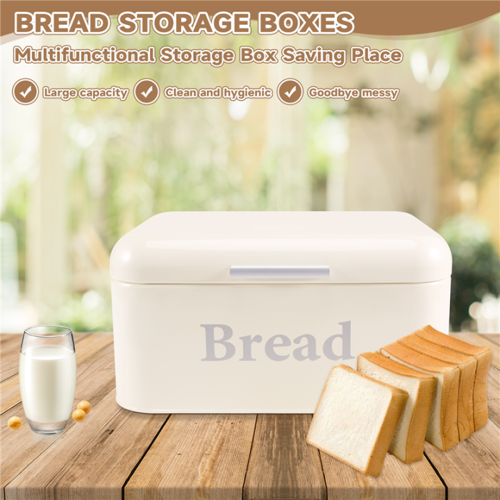 Vintage%20Bread%20Box%20Cupboard%20Iron%20Snack%20Box%20Desktop%20Finishing%20Dust-Proof%20Storage%20Box%20Storage%20Bin%20Keeper%20Food%20Kitchen%20Shelf%20Decor%20White%20-%20Image%205