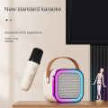 Portable K12 Bluetooth Small Home KTV Microphone Speaker Pink. 