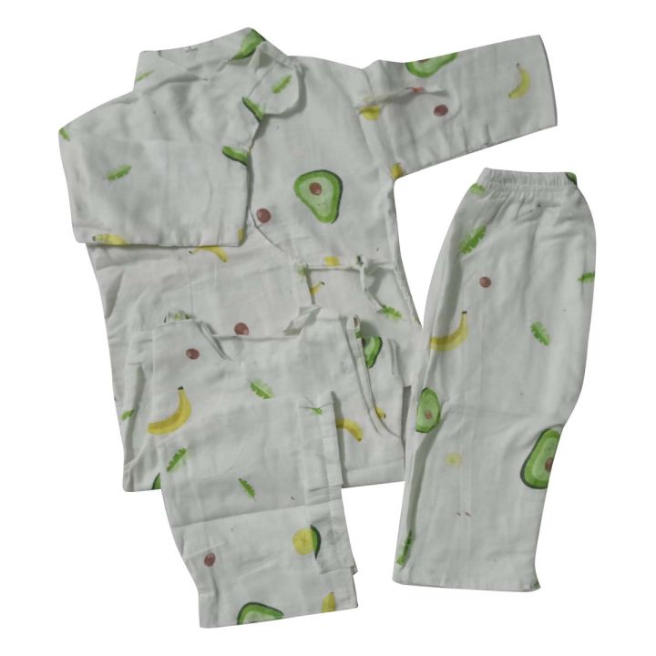 Newborn Baby Muslin Cotton Bhoto Suruwal Set For 0-6 months