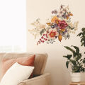 NEW Self Sticking to Wall Home Decoration Bedroom 1pcs Vintage Romantic Plants Flower Porch Sticky. 