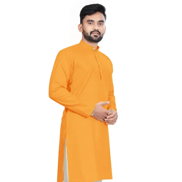 Yellow%20Cotton%20Pandit%20Kurta%20For%20Pooja%20Brataband%20For%20Men%20(Kurta%20Only)%20-%20Fashion%20%7C%20Kurtha%20For%20Men%20%7C%20Men'S%20Wear%20-%20Image%203