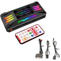 Case Fan Controller PWM 4PIN Cooling 5V 3PIN ARGB RGB Black. 
