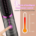2X Wireless Hair Straightener Brush Fast Heated Straightener Brush Third Gear Adjustable Hair Curler Heating Comb. 