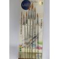 Aurix paint brushes pack of 6 for painting round tip. 