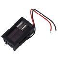 FORIDE 2X Red Led Digital Display Voltmeter Mini Voltage Meter Volt Tester Panel for Dc 12V Cars Usb 5V2a Output 12.6V Battery. 