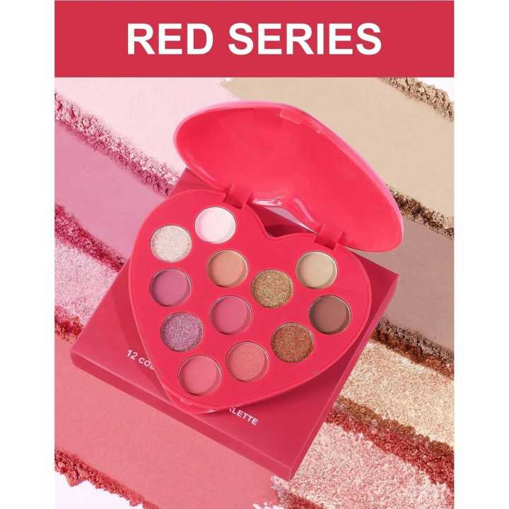 12Color Pearly Shimmer Eyeshadow Glitter Matte Earth Color Eyeshadows