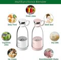 Travel Portable Fresh Juice Blender Bottle For Milkshake Whole Fruit Juicer And Blender-420Ml. 