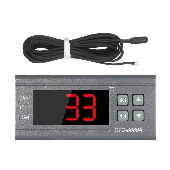 Digital Temperature Controller STC-8080A+ Refrigerator Thermostat for ...