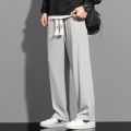 Ice Silk Pants Boys Summer Thin Loose Sports Straight Trousers Trendy Brand Quick-drying Hanging Wide-leg Casual Pants. 
