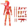 Small Flexible Movable Model Dolls Kids Joint DIY Puppet Action DIY Kit Color 3D Printed Multi Robot Toy Creative Action Articulating Favorite Pose Statue. 
