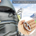 SuperRide Carabiner Keychain Portable Double-headed Carabiner Buckle Key Chain Clip for Camping Gear Rustproof Lightweight 4pcs Set Carabiner. 
